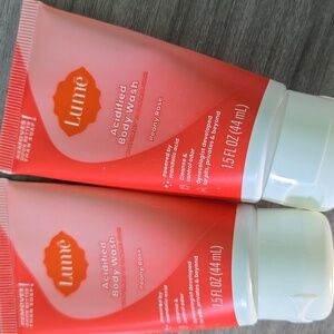 Lume Acidified Body Wash Peony Rose Two 1.5 Oz Travel Sz New Without Tags